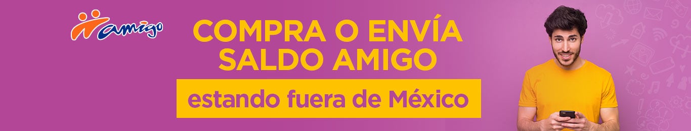 no importa donde te encuentres puedes comprar o enviar saldo amigo